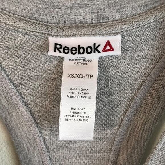 Reebok Ideal Training Romper In Heather Gray Size XS - Picture 5 of 8
